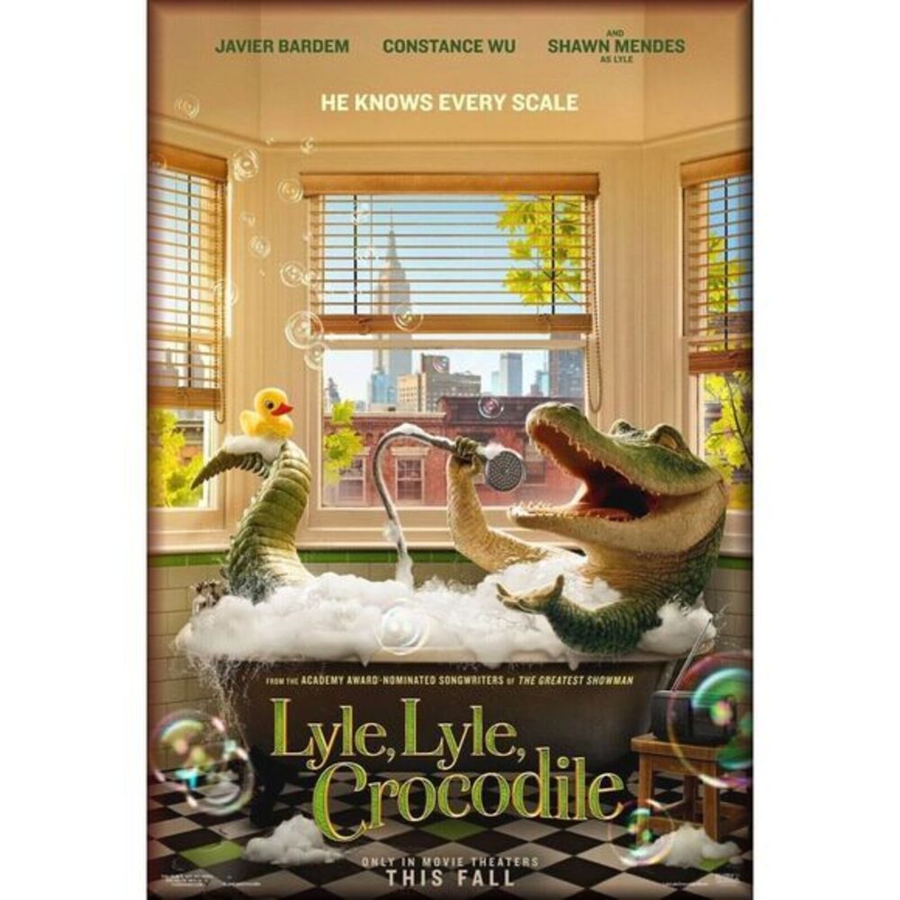 Lyle, Lyle,‎ Crocodile Movie Poster   11" x 17" Shawn Mendes Constance Wu